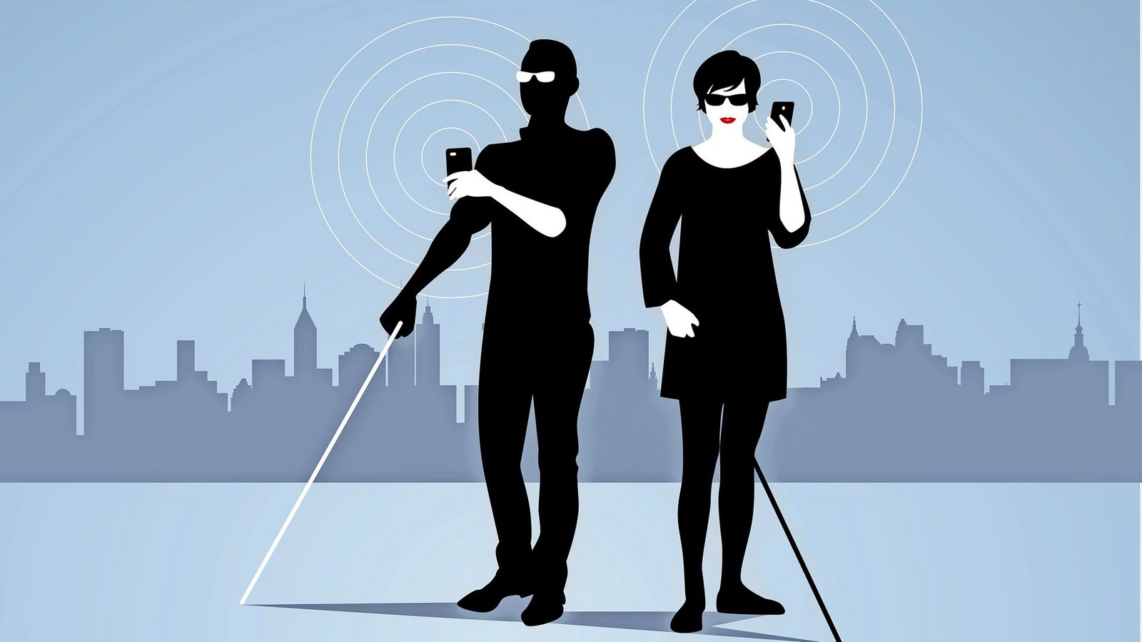 Handy und Computer können Blinden im Alltag helfen, aber an vielen Stellen gibt es noch Mängel.Foto: Adobe Stock/LaInspiratriz
