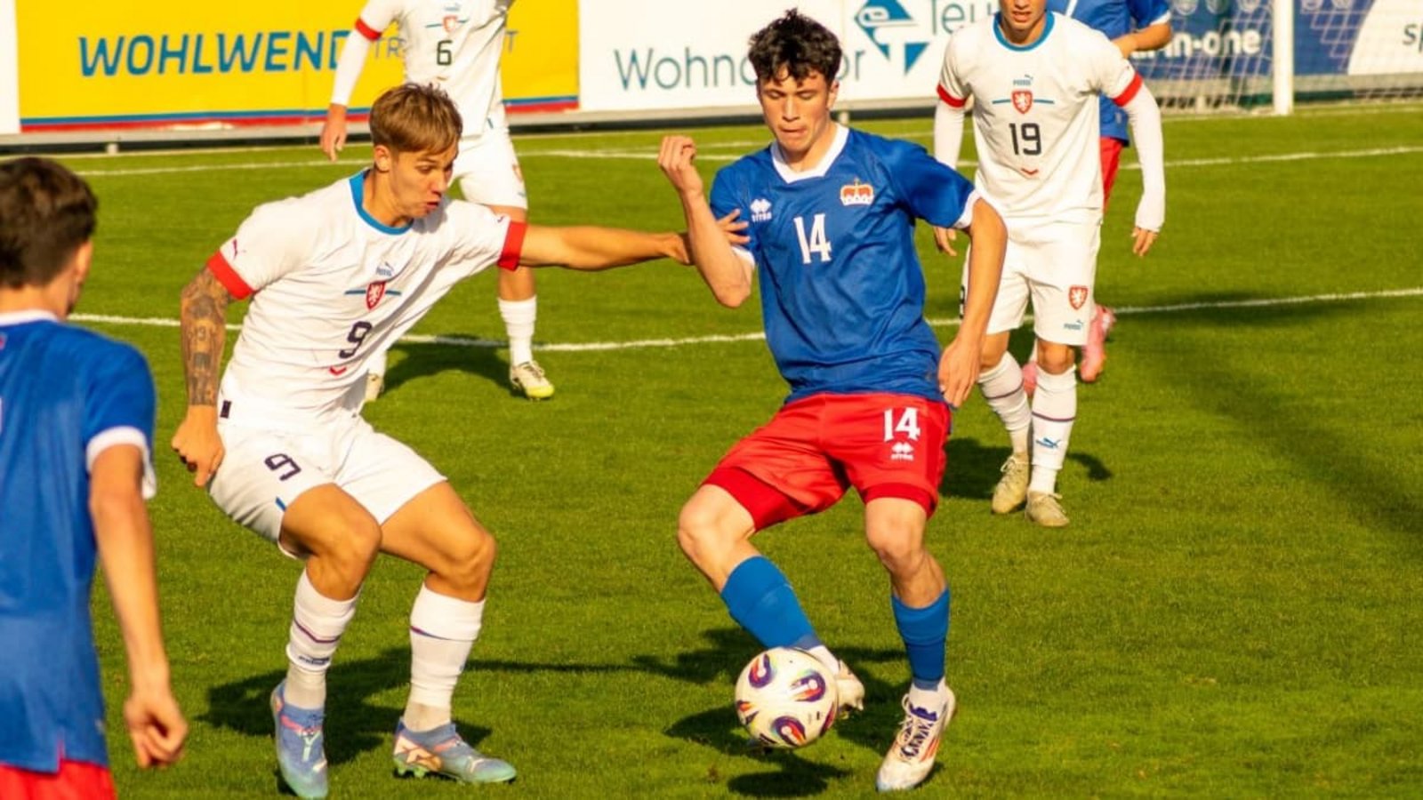 Bruno Poitner vom SV Fellbach (Nummer 14) hat zuletzt mit der A-Nationalmannschaft Liechtensteins in der Nations League Erfahrungen gesammelt.David Fischer
