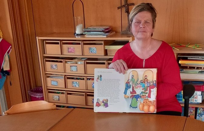 Seit vier Jahrzehnten arbeitet Renate Trommer aus Hohenhaslach als Erzieherin. <span class='image-autor'>Foto: Glemser</span>