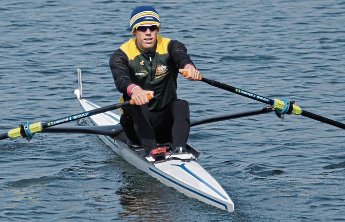 Wann Florian Roller wieder auf dem Wasser trainieren darf, steht in den Sternen. Der mehrfache Leichtgewichts-Weltmeister aus Markgröningen rätselt darüber hinaus, ob es die EM als Saisonhöhepunkt gibt oder nicht. Fotos: Roller