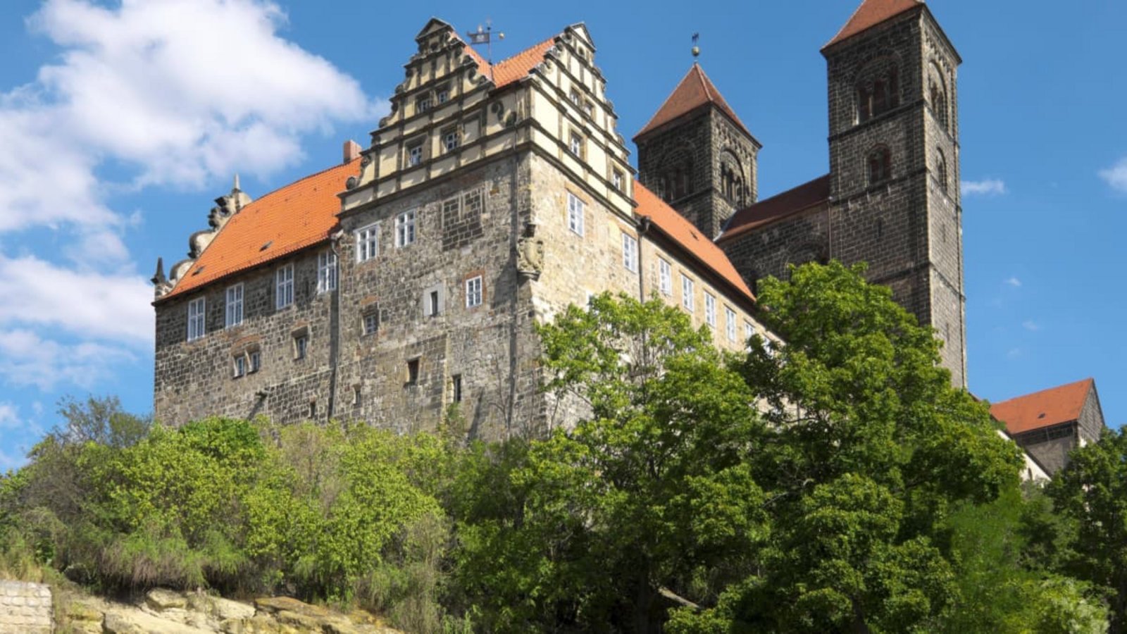Schlossberg mit der Stiftskirche St. Servatii in Quedlinburg, Sachsen-Anhalt.Imago/Imagebroker