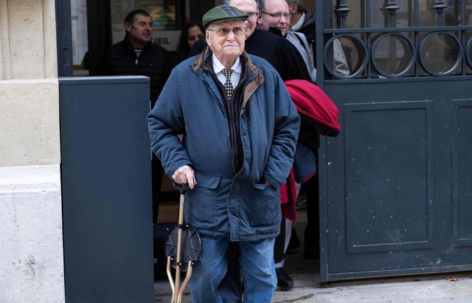 Der 102-jährige Albert Corrieri klagt auf Entschädigung für seine Zwangsarbeit im Zweiten Weltkrieg.<span class='image-autor'>Foto: AFP/MIGUEL MEDINA</span>