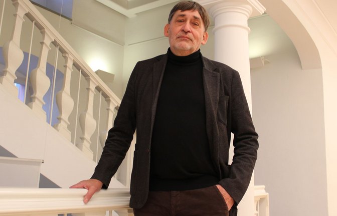 Claus Wolf im archäologischen Landesmuseum in Konstanz<span class='image-autor'>Foto: Uli Fricker</span>