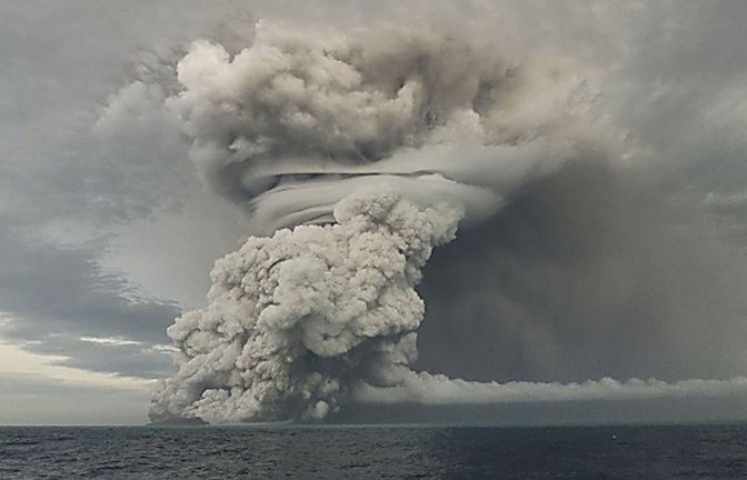 Tonga war fünf Wochen vom Internet abgeschnitten (Archivbild)<span class='image-autor'>Foto: Tonga Geological Services/ZUMA Press Wire Service/dpa</span>