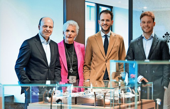 Die dritte und vierte Generation im Familienunternehmen (von links): Jochen Möhrle, seine Schwester Monika Kaden, Alexander Kaden und Felix Möhrle<span class='image-autor'>Foto: Lichtgut/Leif Piechowski</span>