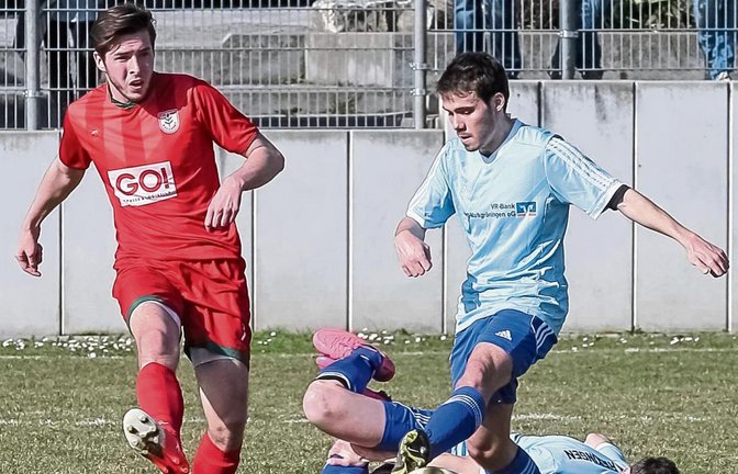 Die SGM Riexingen II (rechts Ferdinand Pflugfelder) ist seit der Rückrunde deutlich stärker besetzt als zu Beginn der Saison. Foto: Simecek