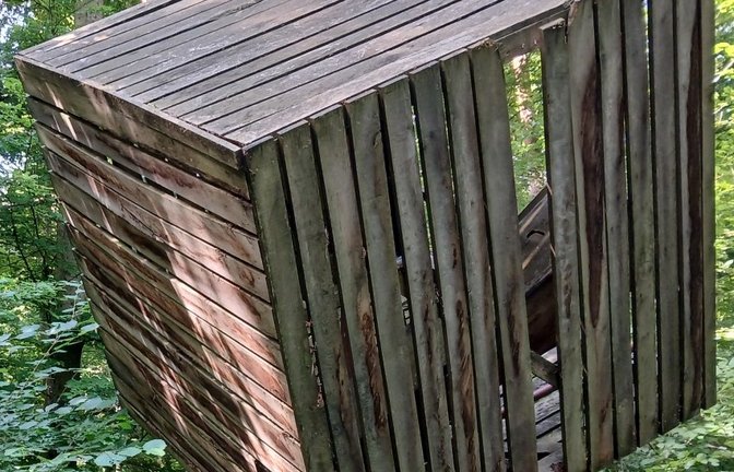 Der Kubus soll zum Raten anregen.