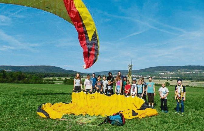 Mit viel Eifer waren die Teilnehmer bei der Aktion der Hohenhaslacher Flieger dabei. Foto: p