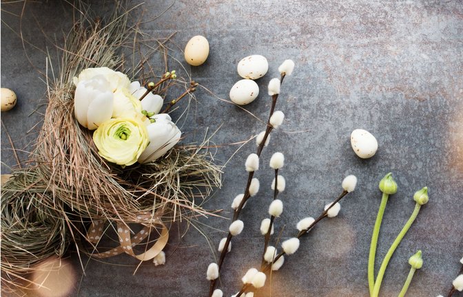 Die Osterfeiertage rücken immer näher.  Ein Osterstrauß gehört dabei für viele zur Deko. (Symbolfoto)<span class='image-autor'>Foto: imago images/Shotshop/Gudrun Krebs via www.imago-images.de</span>