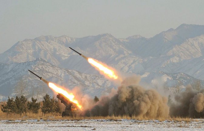Die Geschosse werden nun analysiert. (Archivbild)<span class='image-autor'>Foto: dpa/A2800 epa/Kcna Yonhap/Kcna</span>