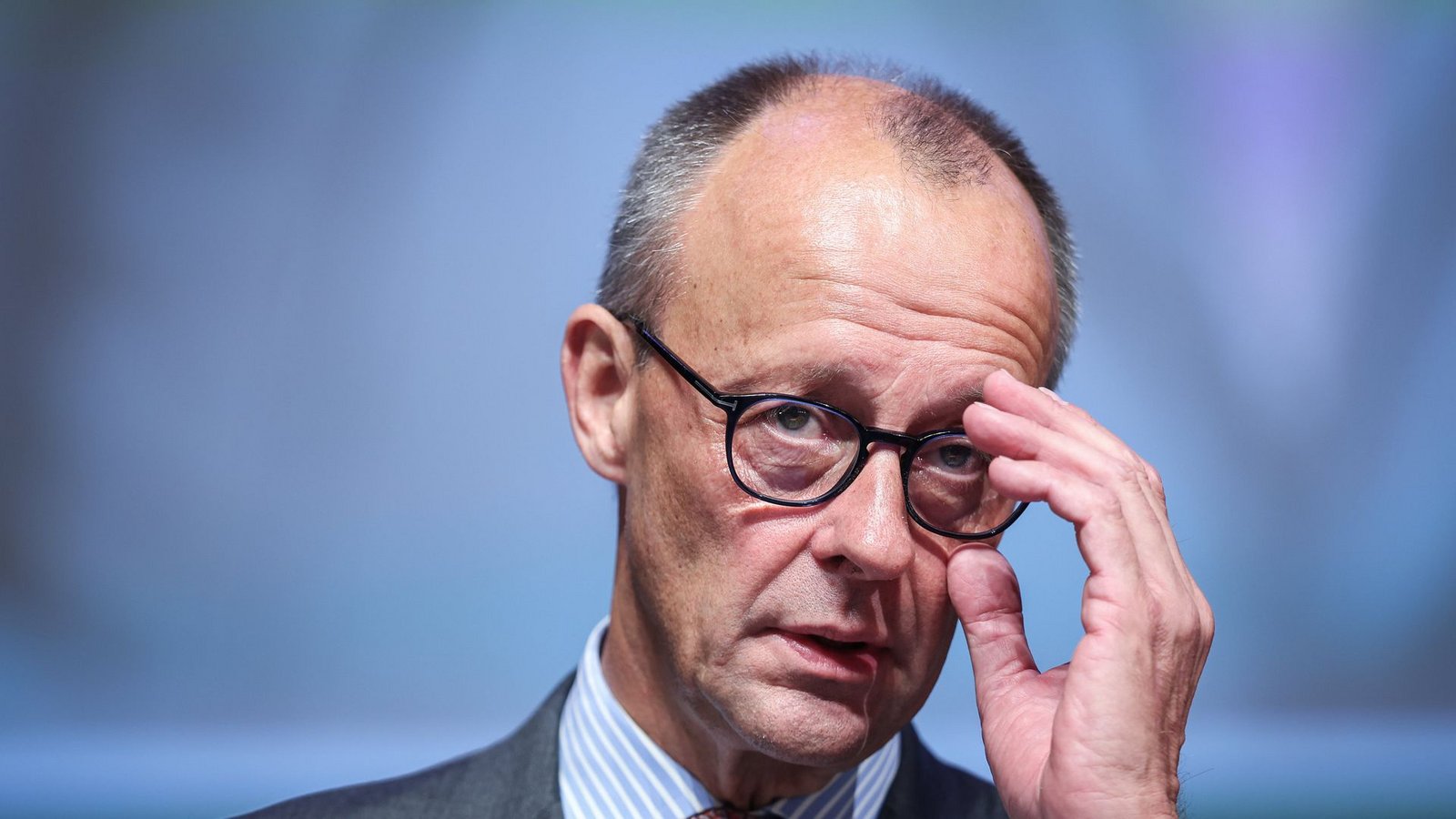 CDU-Chef Friedrich Merz hat Sparvorschläge.Foto: dpa/Ronny Hartmann