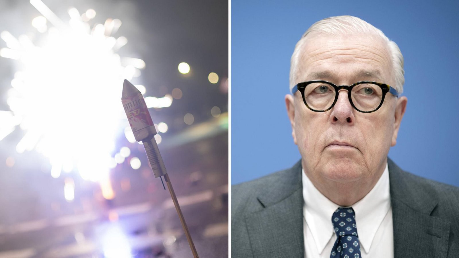 In der Debatte um ein Böllerverbot an Silvester hat Ärztepräsident Klaus Reinhardt (r.) eindringlich an die Innenminister von Bund und Ländern appelliert (Archivfoto).Foto: imago images/Marius Schwarz/Marius Schwarz via www.imago-images.de In der Debatte um ein Böllerverbot an Silvester hat Ärztepräsident Klaus Reinhardt (r.) eindringlich an die Innenminister von Bund und Ländern appelliert (Archivfoto).Foto: imago images/Marius Schwarz/Marius Schwarz via www.imago-images.de