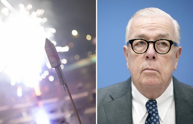 In der Debatte um ein Böllerverbot an Silvester hat Ärztepräsident Klaus Reinhardt (r.) eindringlich an die Innenminister von Bund und Ländern appelliert (Archivfoto).<span class='image-autor'>Foto: imago images/Marius Schwarz/Marius Schwarz via www.imago-images.de</span>
