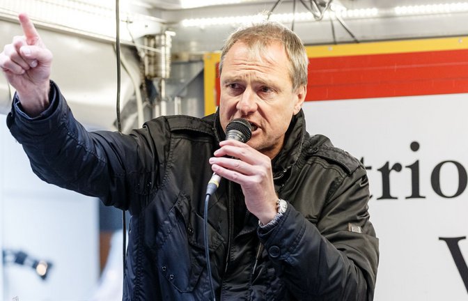 Der Islamkritiker Michael Stürzenberger  wurde bei der Messerattacke in Mannheim verletzt.<span class='image-autor'>Foto: dpa/Markus Scholz</span>