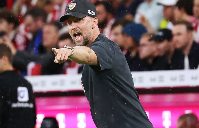 Engagiert an der Seitenlinie: der VfB-Trainer Sebastian Hoeneß<span class='image-autor'>Foto: Baumann</span>