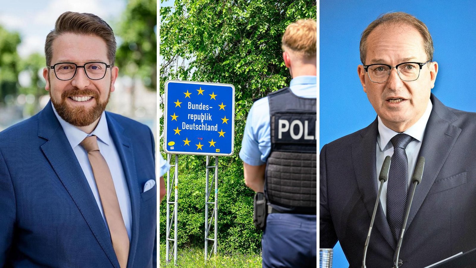 Der Anwalt Andreas Hennemann (links) wirft Innenminister Dobrindt vor, sich mit den Zurückweisungen von Asylsuchenden über geltendes Recht hinwegzusetzen.Foto: DeniseClausFotografie, dpa/Patrick Pleul, dpa/Hannes P. Albert Der Anwalt Andreas Hennemann (links) wirft Innenminister Dobrindt vor, sich mit den Zurückweisungen von Asylsuchenden über geltendes Recht hinwegzusetzen.Foto: DeniseClausFotografie, dpa/Patrick Pleul, dpa/Hannes P. Albert