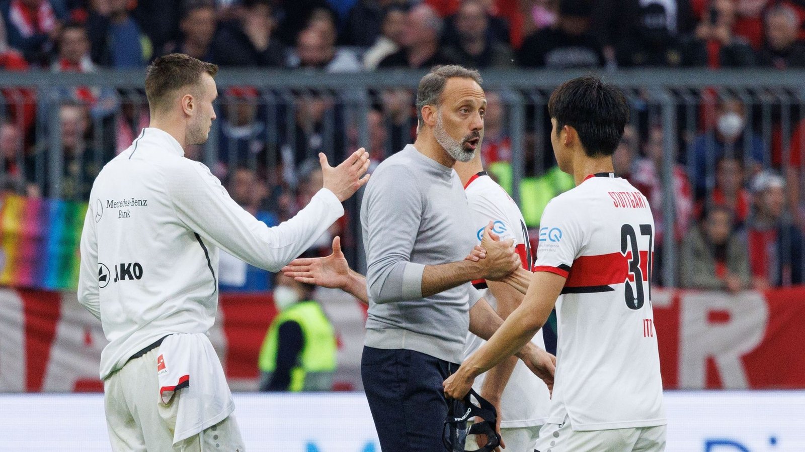 Der VfB Stuttgart muss den 1. FC Köln am letzten Spieltag besiegen, um die Chancen aufrecht zu erhalten Hertha BSC noch von Platz 15 zu verdrängen.Foto: Matthias Balk/dpa