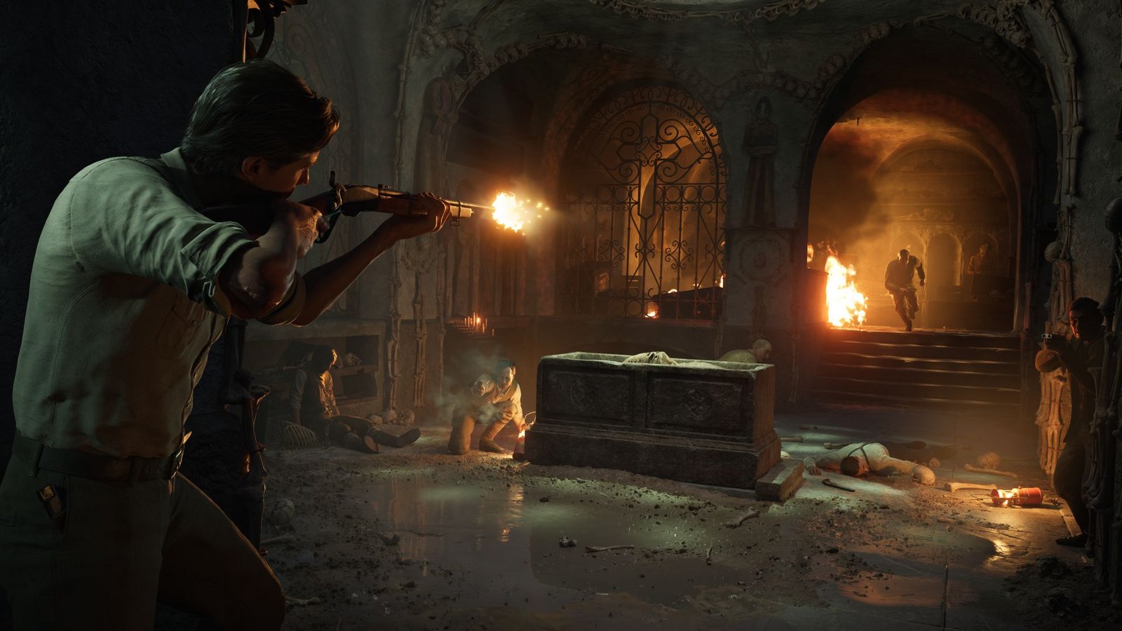 Aber auch klassische Third-Person-Shooter-Action wird geboten – in Deckung bleiben lautet oft das Erfolgsrezept.Foto: Hangar 13 Aber auch klassische Third-Person-Shooter-Action wird geboten – in Deckung bleiben lautet oft das Erfolgsrezept.Foto: Hangar 13