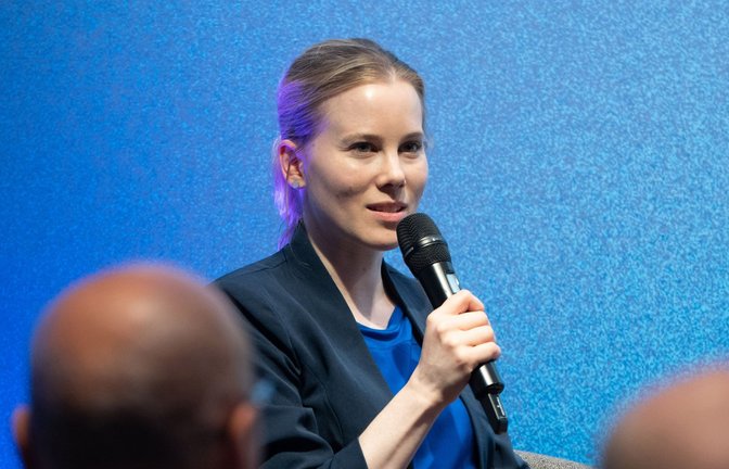 Die Moderatorin Julia Ruhs<span class='image-autor'>Foto: Thomas Eisenkrätzer/dpa/Thomas Eisenkrätzer</span>