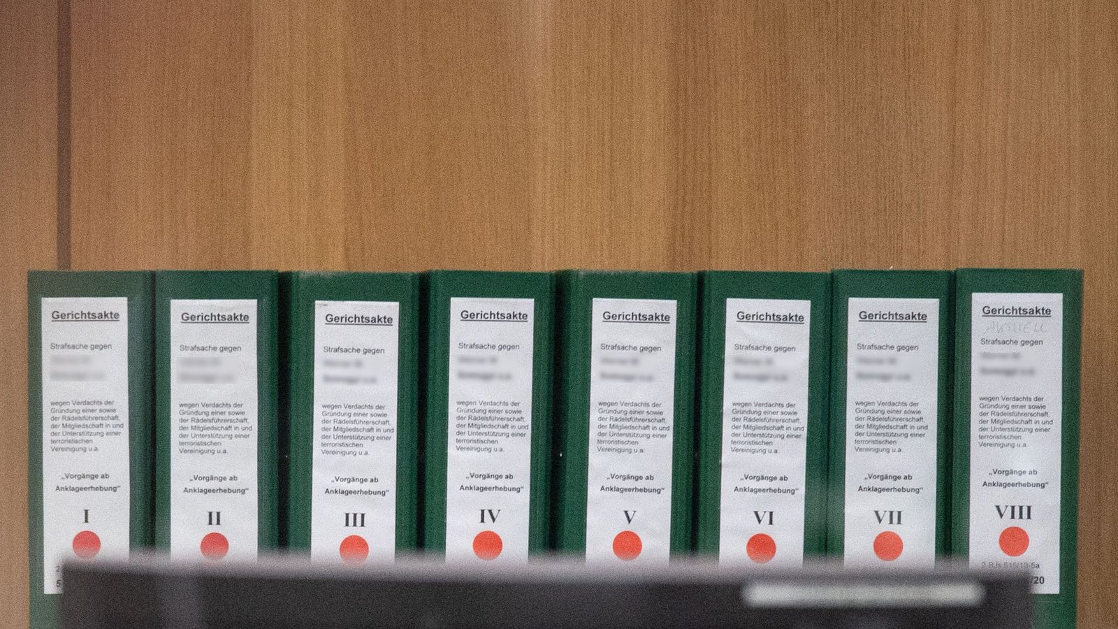 Im November 2023 verurteilten die drei Richter und beiden Richterinnen des 5. Strafsenats zehn Männer zu teilweise langen Hadtstrafen. Den Informanten Paul-Ludwig U. sprachen sie frei. Ein weiterer Angeklagter war während des Verfahrens an einer Herzschwäche verstorben. Das Verfahren im Prozessgebäude des OLG Stuttgart in Stammheim dauerte 173 Tage. Es ist bislang das längste Verfahren in diesem Gerichtsgebäude. Das Urteil gegen die Gruppe S. ist noch nicht rechtskräftig, weil einige Verurteilte es vor dem Bundesgerichtshof anfechten.Foto: -/dpa-pool/dpa/- Im November 2023 verurteilten die drei Richter und beiden Richterinnen des 5. Strafsenats zehn Männer zu teilweise langen Hadtstrafen. Den Informanten Paul-Ludwig U. sprachen sie frei. Ein weiterer Angeklagter war während des Verfahrens an einer Herzschwäche verstorben. Das Verfahren im Prozessgebäude des OLG Stuttgart in Stammheim dauerte 173 Tage. Es ist bislang das längste Verfahren in diesem Gerichtsgebäude. Das Urteil gegen die Gruppe S. ist noch nicht rechtskräftig, weil einige Verurteilte es vor dem Bundesgerichtshof anfechten.Foto: -/dpa-pool/dpa/-