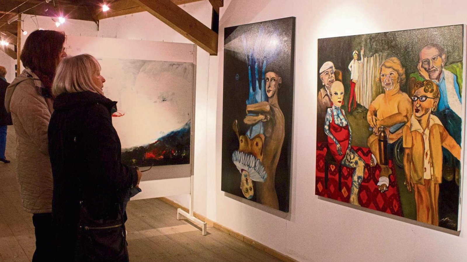 Bei der Ausstellung in der Galerie im Kunsthof kommt reichlich Farbe ins Spiel. Foto: Friedrich