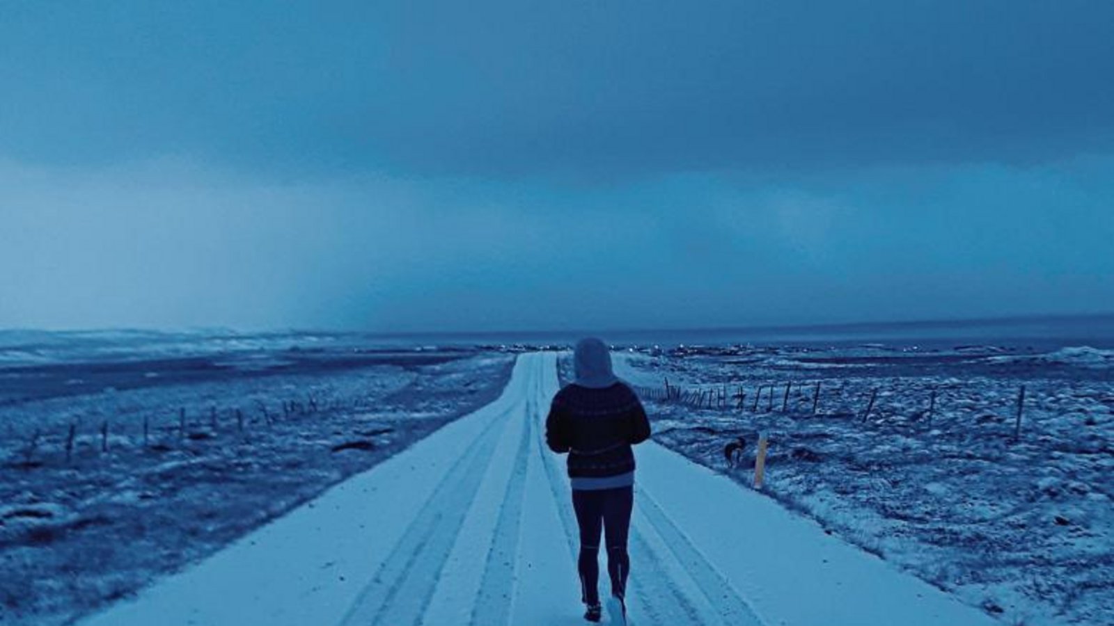 Sogar im Nordwesten Islands beteiligten sich vier Sportler am virtuellen 22. Bönnigheimer Stromberglauf 2020. Sie liefen über schneebedeckte Pisten. Foto: privat Sogar im Nordwesten Islands beteiligten sich vier Sportler am virtuellen 22. Bönnigheimer Stromberglauf 2020. Sie liefen über schneebedeckte Pisten. Foto: privat