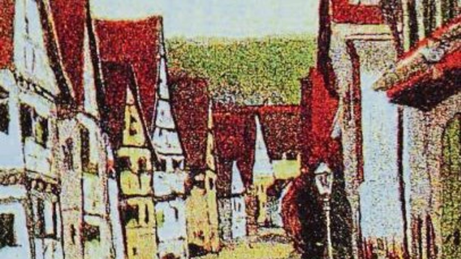 Ochsenbach um 1910, gemalt von Franz Siegele. Ochsenbach um 1910, gemalt von Franz Siegele.