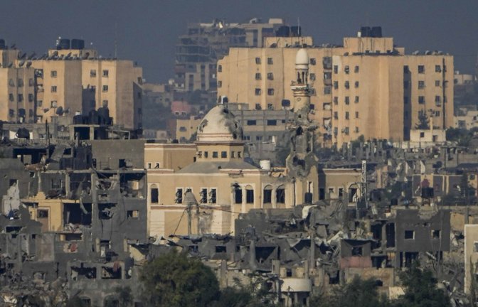 Zerstörungen im Gazastreifen nach einem israelischen Luftangriff.<span class='image-autor'>Foto: dpa/Ariel Schalit</span>