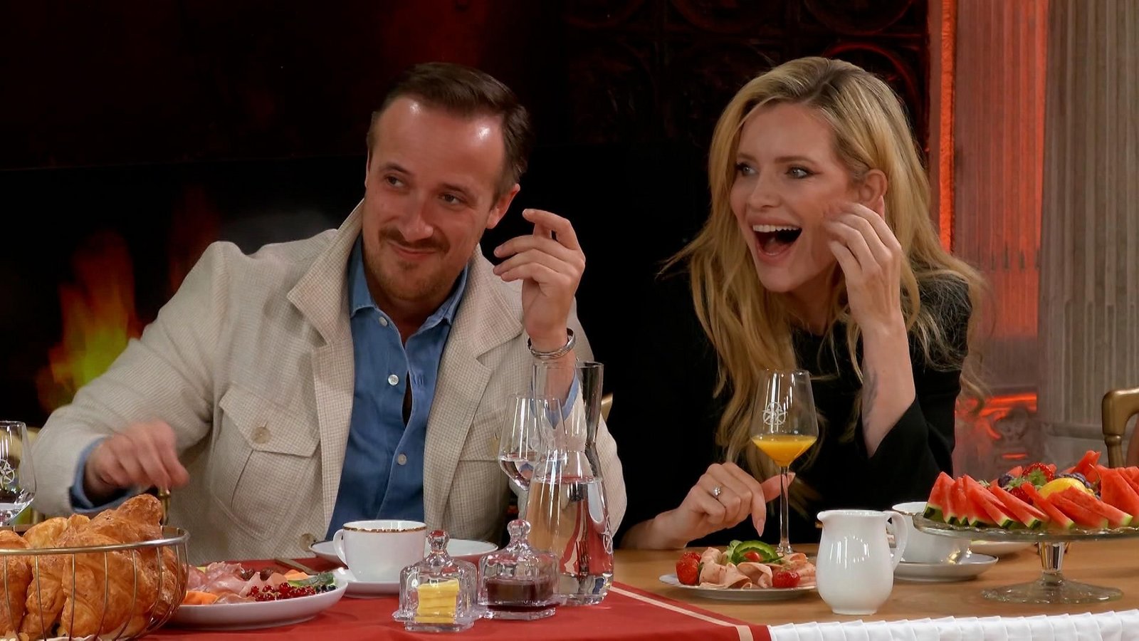 Joe Laschet und Mirja du Mont.Foto: RTL