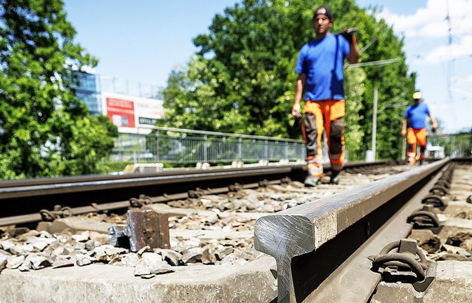 Auch in diesem Jahr müssen die SSB in vielen Bereichen in Stuttgart, aber auch in der Region, ihr Schienennetz sanieren.<span class='image-autor'>Foto: Lichtgut/Julian Rettig</span>