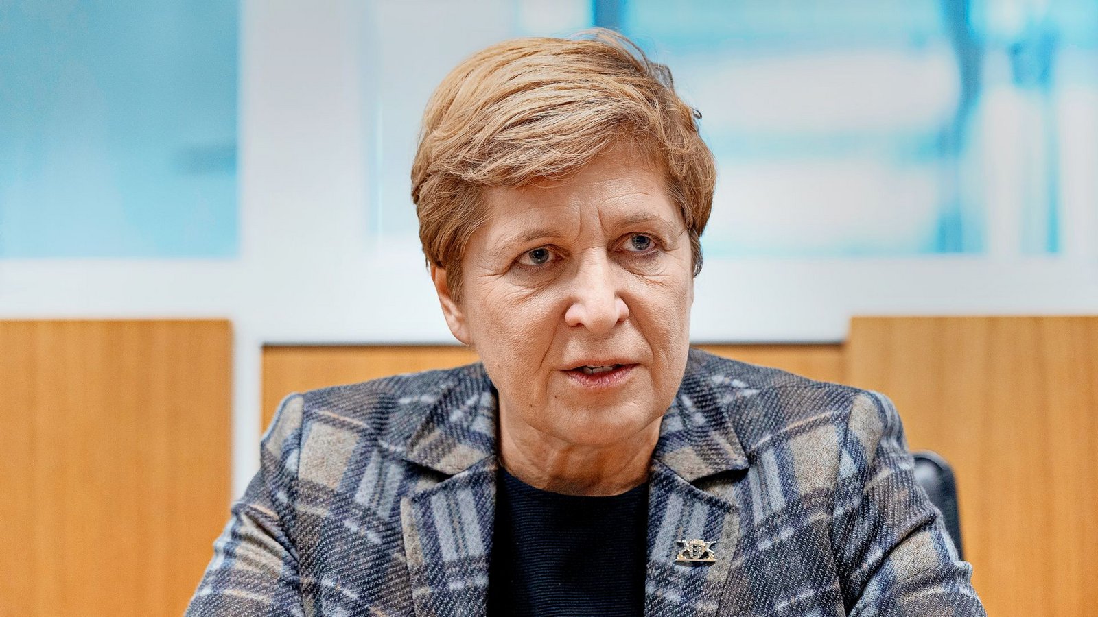 Landesbauministerin Nicole Razavi (CDU) im Gespräch mit unserer Zeitung.Foto: Lichtgut/Leif Piechowski/Leif Piechowski