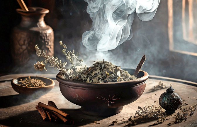 Beim Räuchern werden Kräuter, Wurzeln oder Harze verbrannt – sie sollen die Sinne anregen und die Seele öffnen.<span class='image-autor'>Foto: behewa - stock.adobe.com</span>
