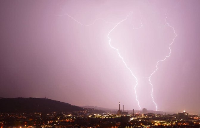 Der Deutsche Wetterdienst erwartet schwere Unwetter in Baden-Württemberg - trifft es auch Stuttgart?<span class='image-autor'>dpa</span>
