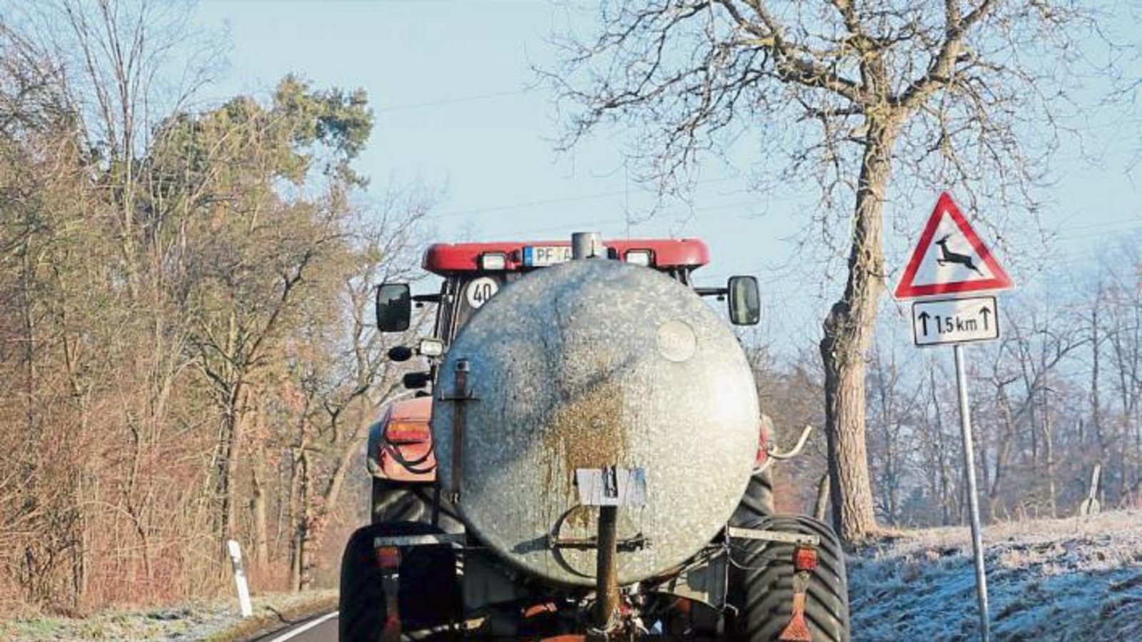 Für querendes Wild würde es hier ganz schön eng werden – für Autos aber auch, wenn ihnen zwischen Serres und Großglattbach so ein Geschoss begegnet. Foto: Küppers