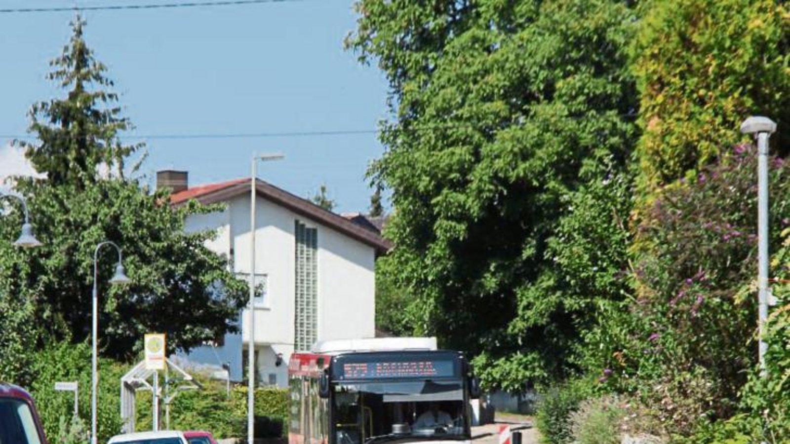 Rund 80 Busse am Tag tragen zum schlechten Zustand der Straße bei.