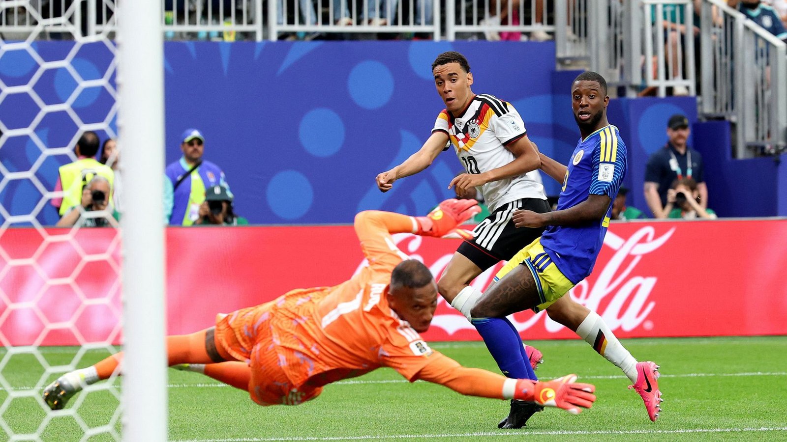 Musiala bringt Deutschland mit seinem Tor zum Jubeln.Foto: Getty Images via AFP Musiala bringt Deutschland mit seinem Tor zum Jubeln.Foto: Getty Images via AFP