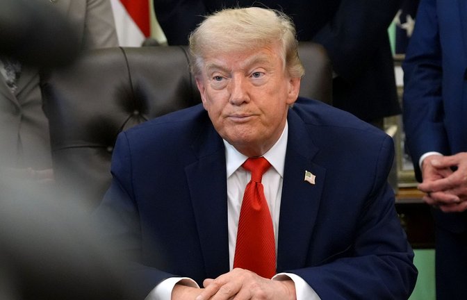 US-Präsident Trump stellt einmal mehr ein baldiges Rahmenabkommen mit dem Iran in Aussicht.<span class='image-autor'>Foto: Jacquelyn Martin/AP/dpa</span>