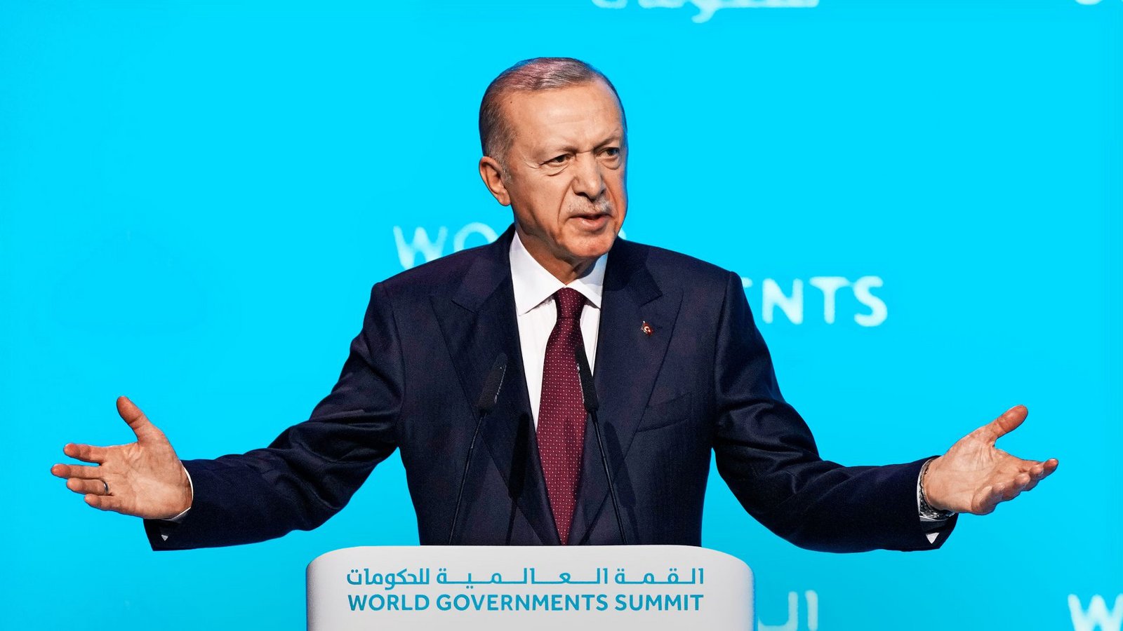 Recep Tayyip Erdogan in Dubai beim Weltgipfel der RegierungenFoto: Kamran Jebreili/AP/dpa/Kamran Jebreili