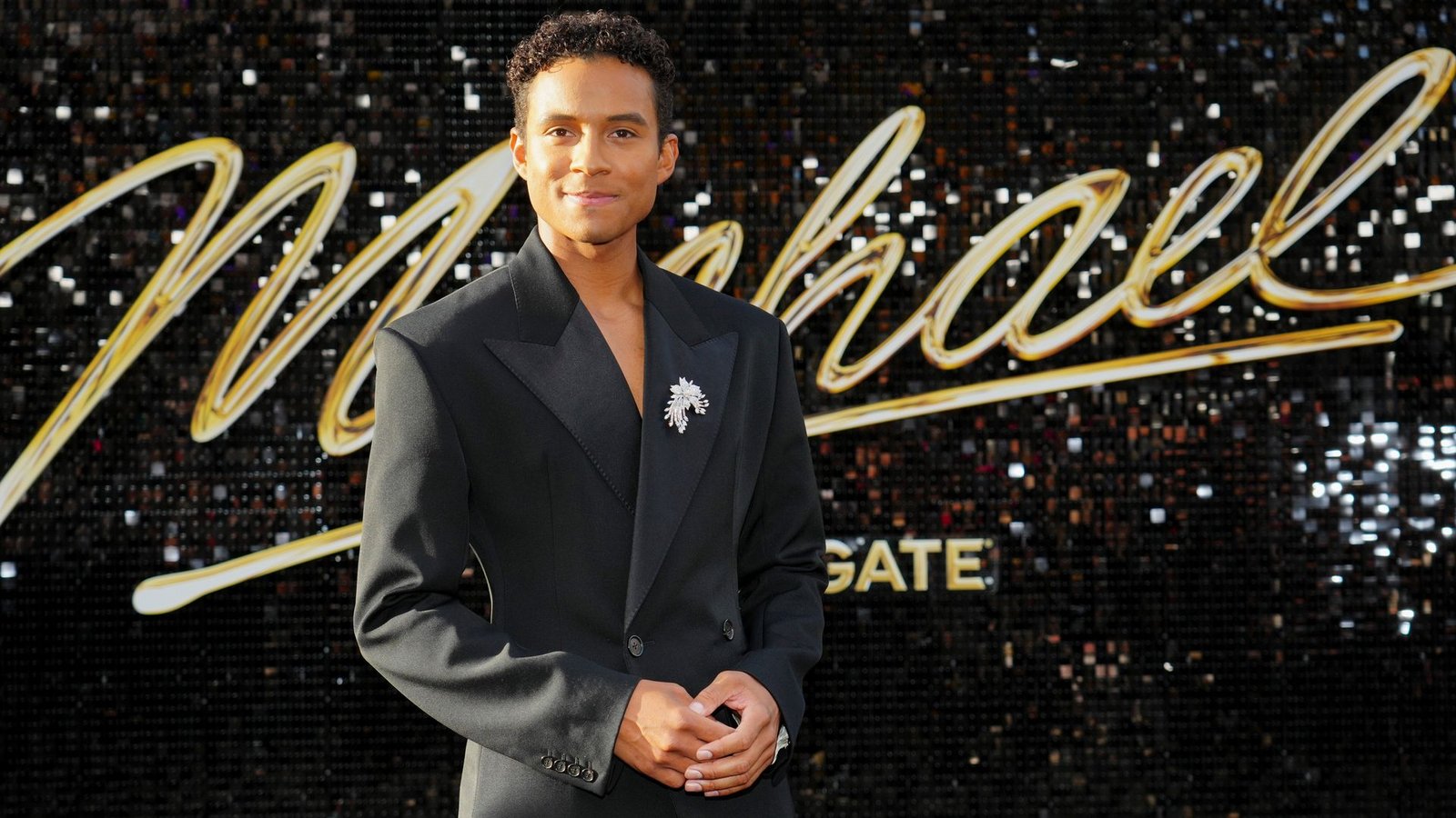 Hauptdarsteller Jaafar Jackson.Foto: Jordan Strauss/Invision/AP/dpa