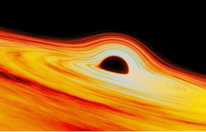 Das zentrale Schwarze Loch in der Milchstraße verdankt seine heutige Größe, Rotation und Neigung einer Verschmelzung mit einem zweiten, kleineren Schwerkraftgiganten.<span class='image-autor'>Foto: © International Gemini Observatory/NOIRLab/NSF/AURA, J. da Silva/Spaceengine</span>