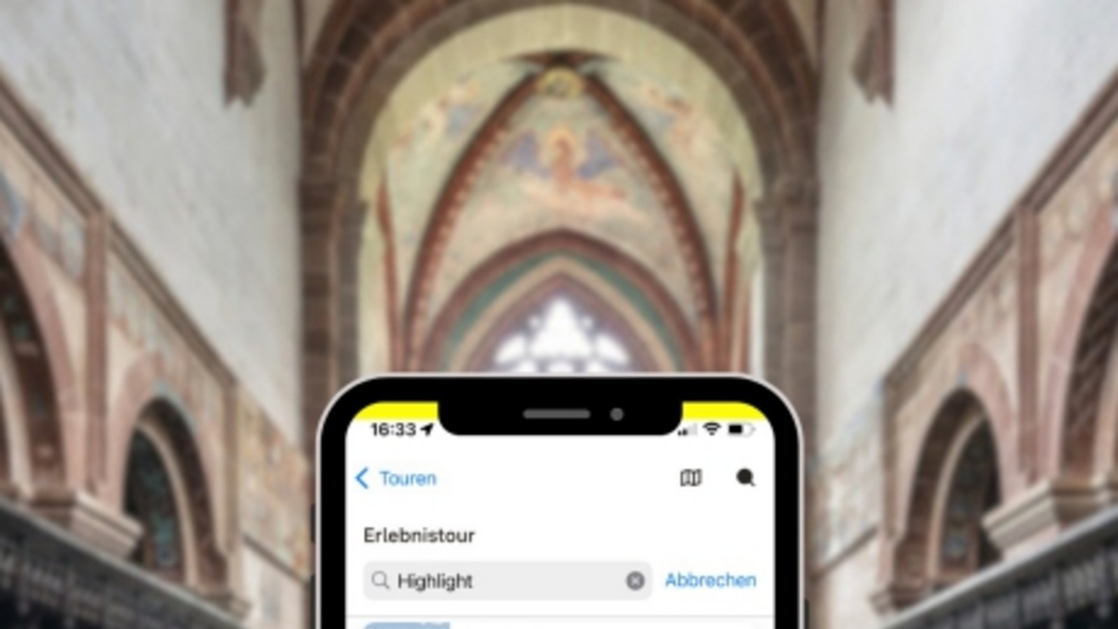 Mit der App durchs Kloster. Foto: SSG