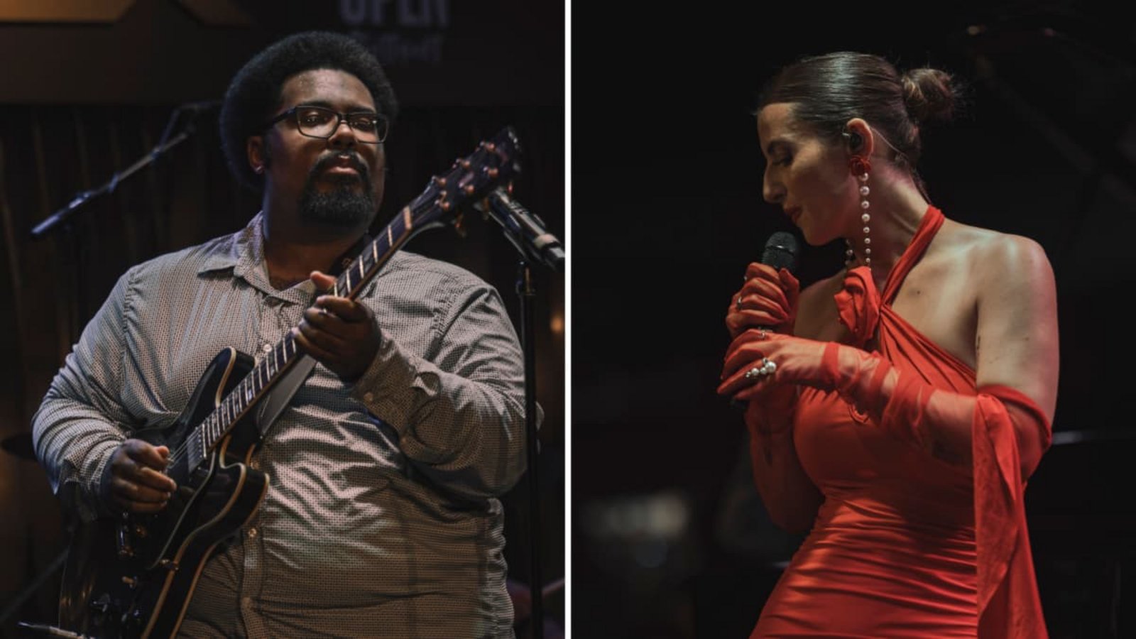 Der Gitarrist D. K. Harrell und die Sängerin Emma Smith sind bei den Jazz Open im Bix aufgetreten.Jazz Open/Wolf-Peter Steinheiße Der Gitarrist D. K. Harrell und die Sängerin Emma Smith sind bei den Jazz Open im Bix aufgetreten.Jazz Open/Wolf-Peter Steinheiße
