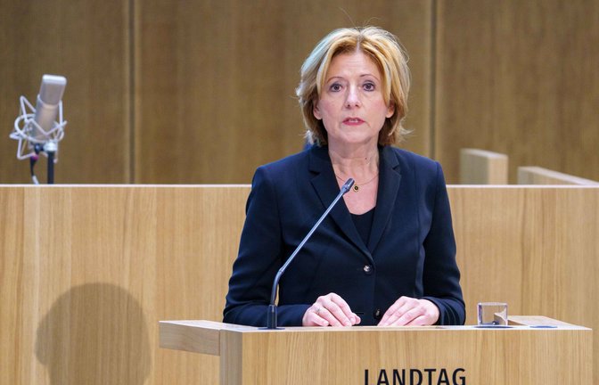 Die rheinland-pfälzische Ministerpräsidentin Malu Dreyer plädiert für eine Frau in der Nachfolge Frank-Walter Steinmeiers.<span class='image-autor'>Foto: dpa/Andreas Arnold</span>