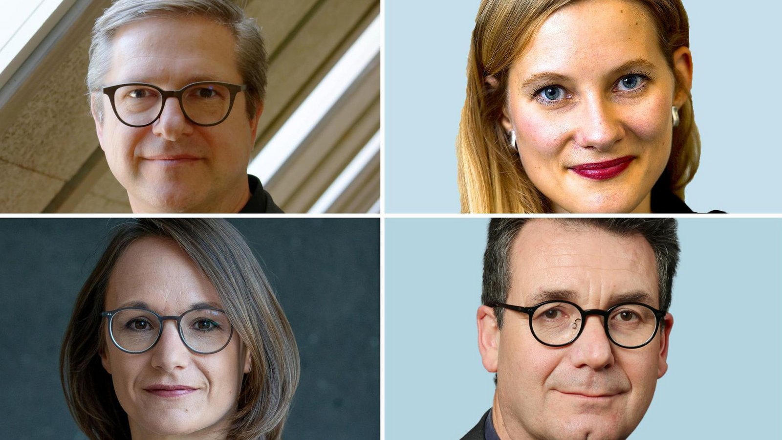 Kommunikationswissenschaftler Frank Brettschneider (links oben), Landespolitikredakteurin Annika Grah (links unten) und Landespolitikredakteur Reiner Ruf diskutieren nach der Landtagswahl miteinander. Moderiert wird von Eva-Maria Manz.Foto: Frank Brettschneider Kommunikationswissenschaftler Frank Brettschneider (links oben), Landespolitikredakteurin Annika Grah (links unten) und Landespolitikredakteur Reiner Ruf diskutieren nach der Landtagswahl miteinander. Moderiert wird von Eva-Maria Manz.Foto: Frank Brettschneider