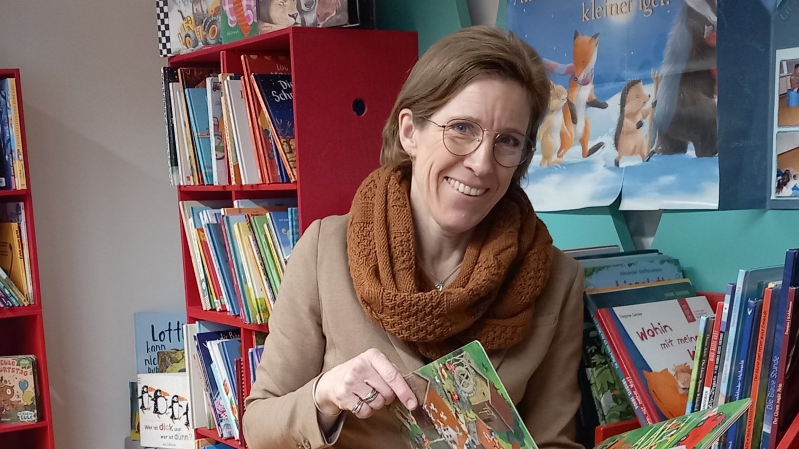 Sarah Simon-Burger ist die Leiterin der Sachsenheimer Bücherei. Foto: Glemser