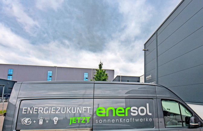 Dunkle Wolken über Enersol. Das Unternehmen auf dem Eichwald-Gelände schließt zum Jahresende.  <span class='image-autor'>Foto: Kalb</span>