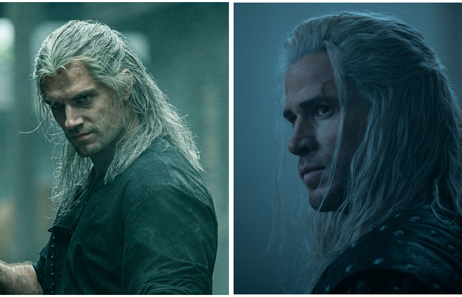 Henry Cavill (l.) übernahm die Rolle des "Witchers" in den ersten drei Staffeln, nun übernimmt Liam Hemsworth.<span class='image-autor'>Foto: Netflix, Katalin Vermes, Susie Allnutt</span>