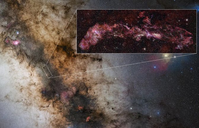 Die Zentrale Molekulare Zone der Milchstraße kann dem Universum in seiner Frühzeit ähneln.<span class='image-autor'>Foto: AFP</span>
