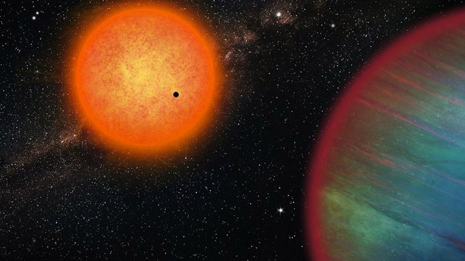 Astronomen haben ein Planetensystem entdeckt, das eine bisher einzigartige Kombination von Exoplaneten aufweist.Foto: © Thibaut Roger/ Université de Genève