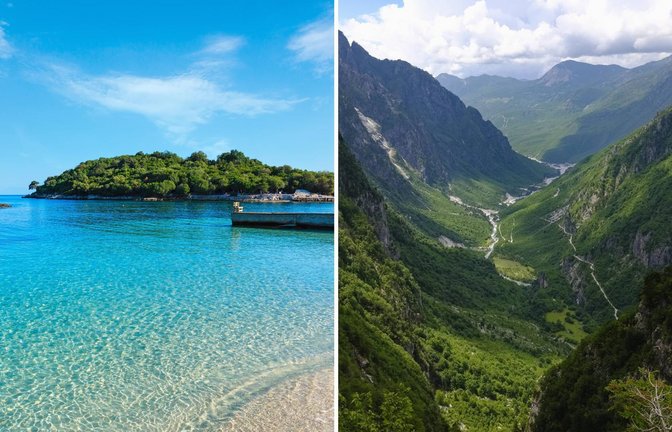 Im Meer schwimmen oder in den Bergen wandern? In Albanien können Urlauber beides machen.<span class='image-autor'>Foto: IMAGO/Pond5 Images/Westend61</span>
